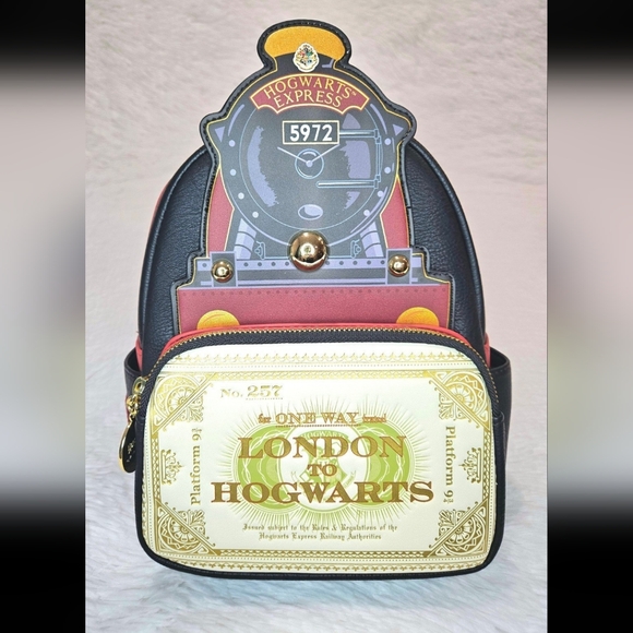 Loungefly Handbags - Loungefly Harry Potter Hogwarts Express mini Backpack